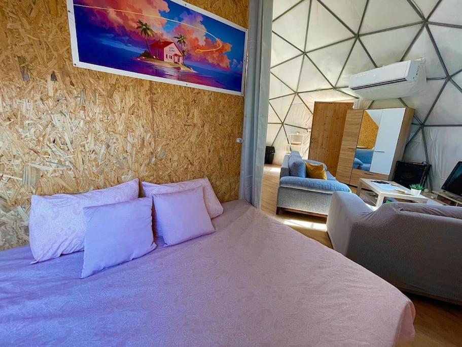 Olive Dome - כיפה גיאודזית ענקית ומודרנית בין עצי הזית Hotel Yavneʼel Екстериор снимка